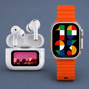 Smart Watch + Wireless Earbuds Combo