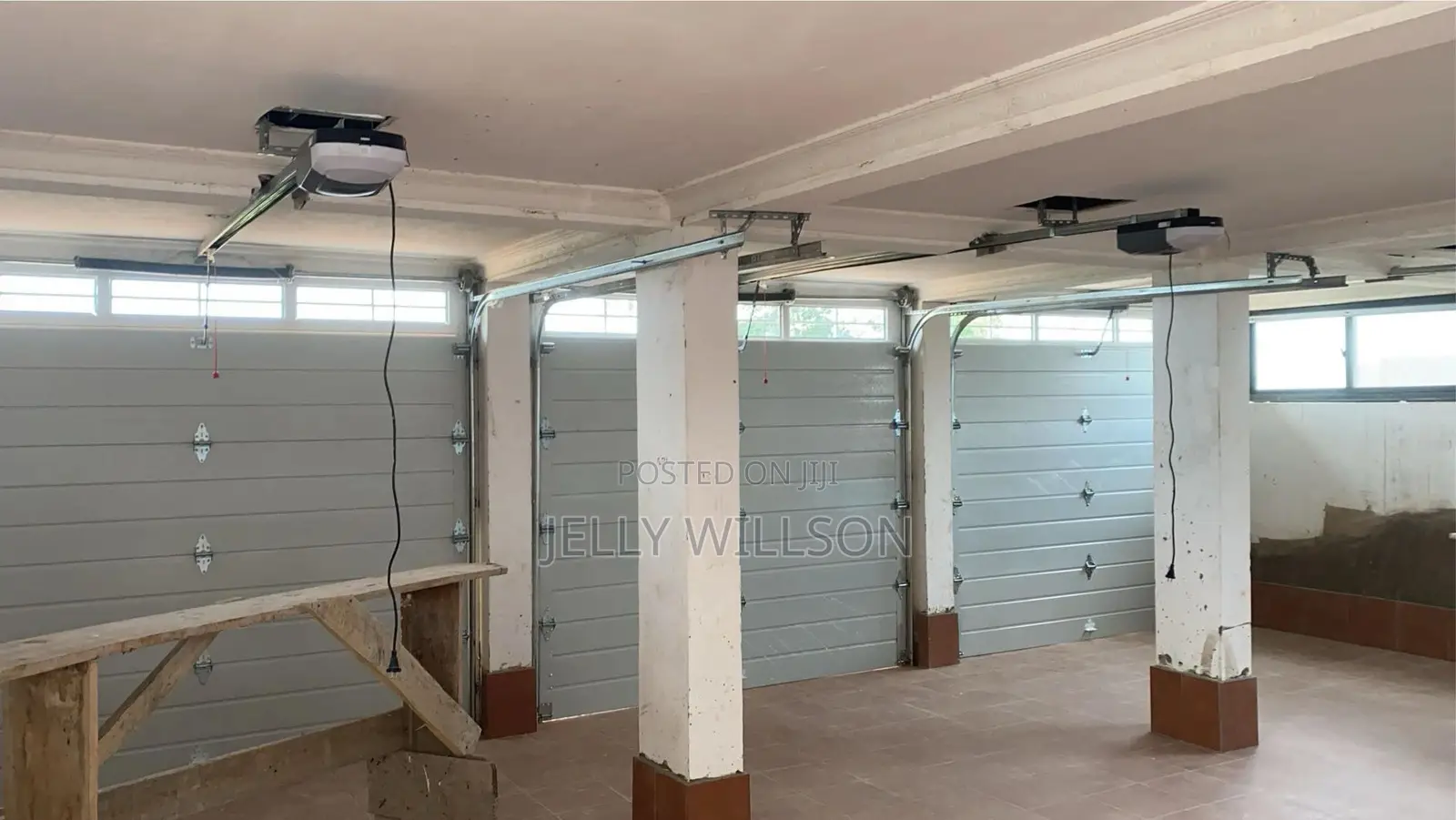 Double 9x8 Garage Door With Remote