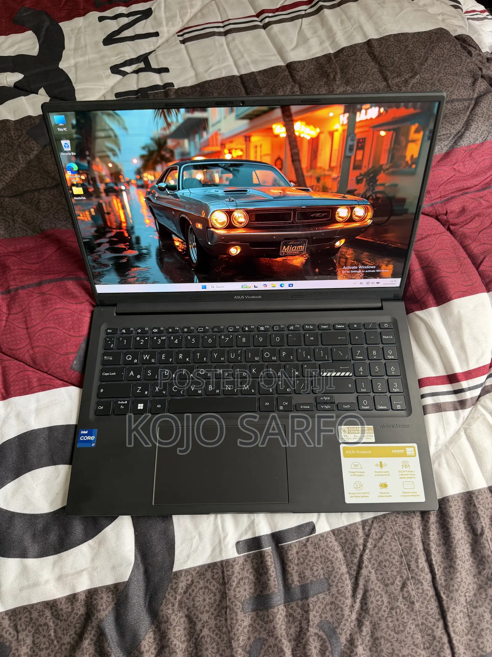 Laptop Asus VivoBook X540SA 16GB Intel Core i7 SSD 512GB