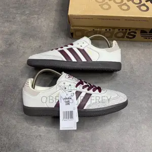 Original Adidas Samba OG White/Maroon