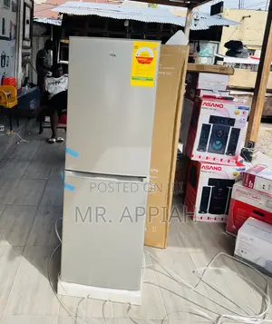 Extremely Classic TCL 142Liters Double Door Electric Refrigerator,Gray