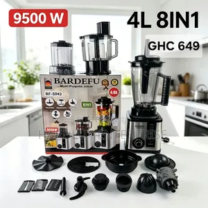 Bardefu 8-in-1 Multipurpose Food Processor Blender - 9500W (BF-5042)