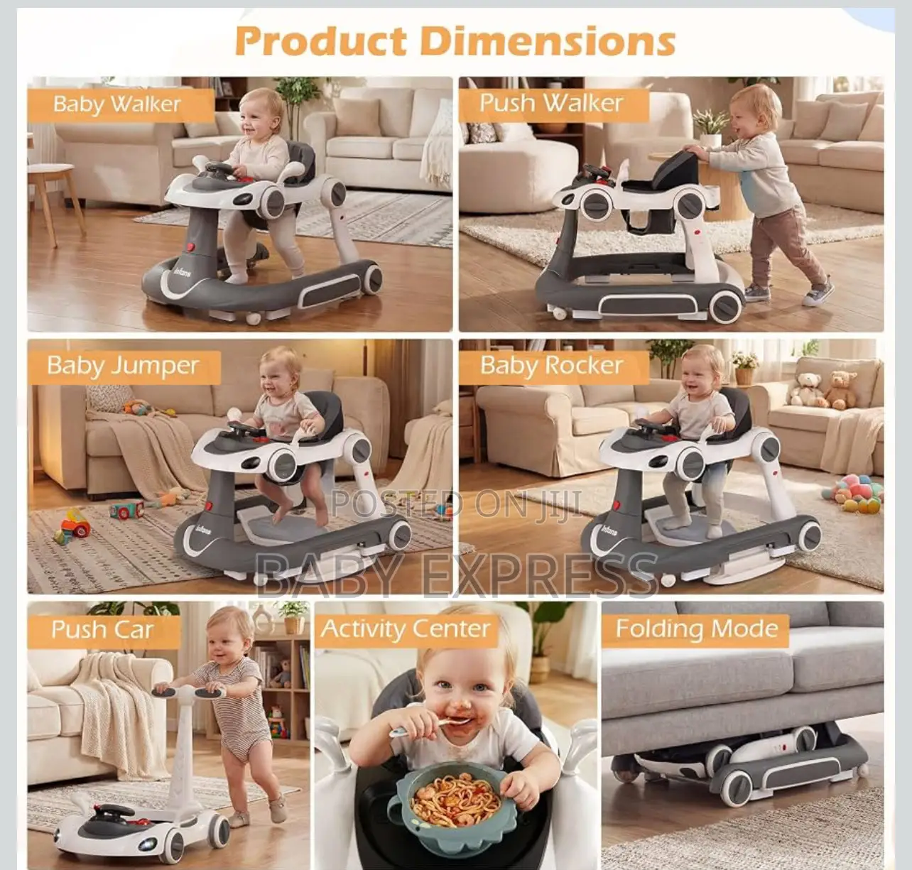 Baby 6 in 1 Multi Purpose Walker
