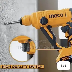 Ingco Lithium-Ion Rotary Hammer 16mm With SDS Plus Chuck