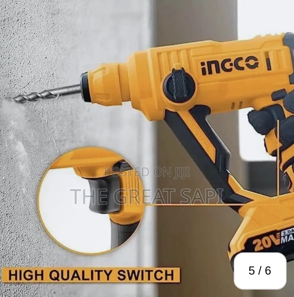 Ingco Lithium-Ion Rotary Hammer 16mm With SDS Plus Chuck