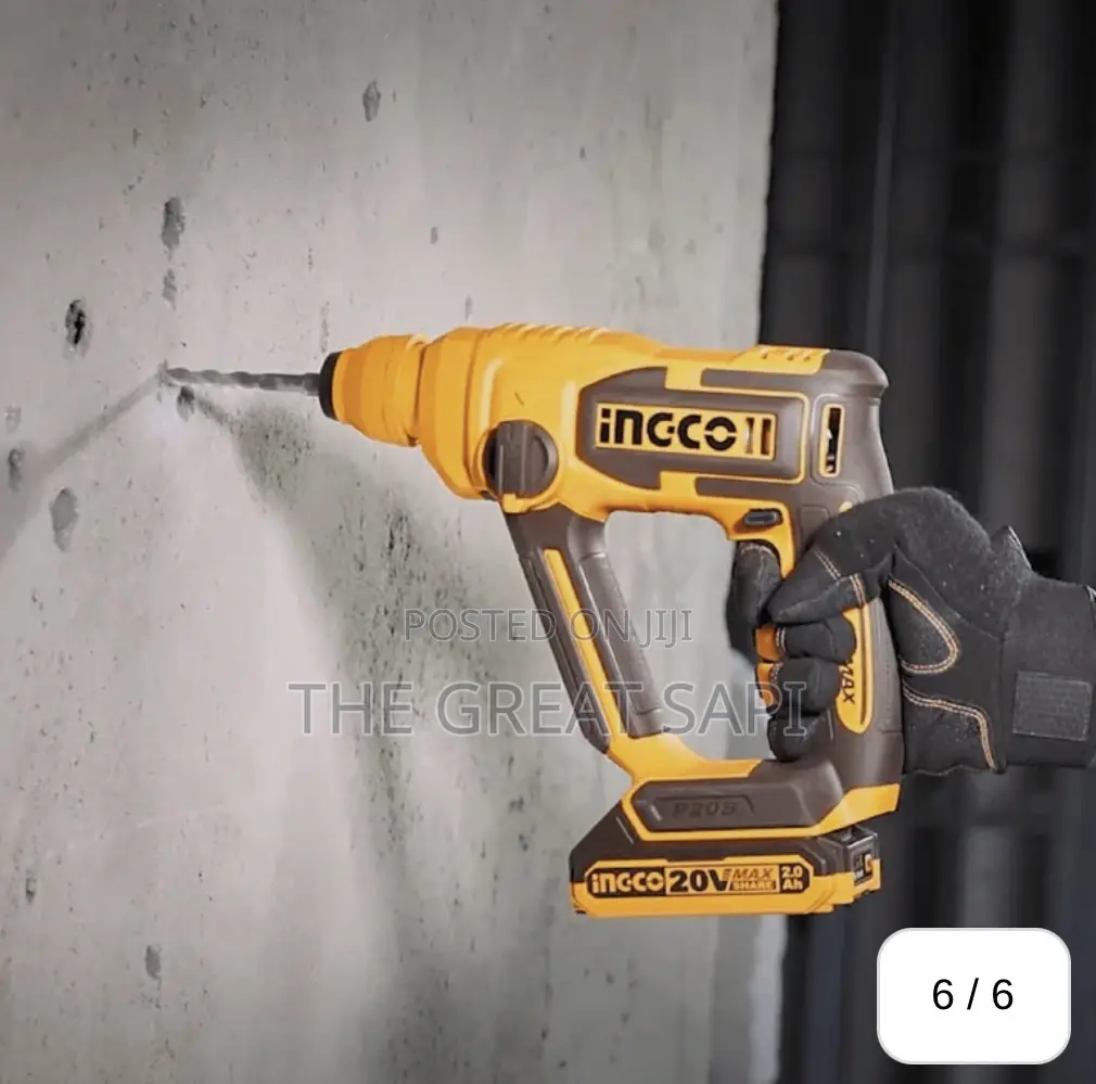 Ingco Lithium-Ion Rotary Hammer 16mm With SDS Plus Chuck