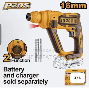 Ingco Lithium-Ion Rotary Hammer 16mm With SDS Plus Chuck