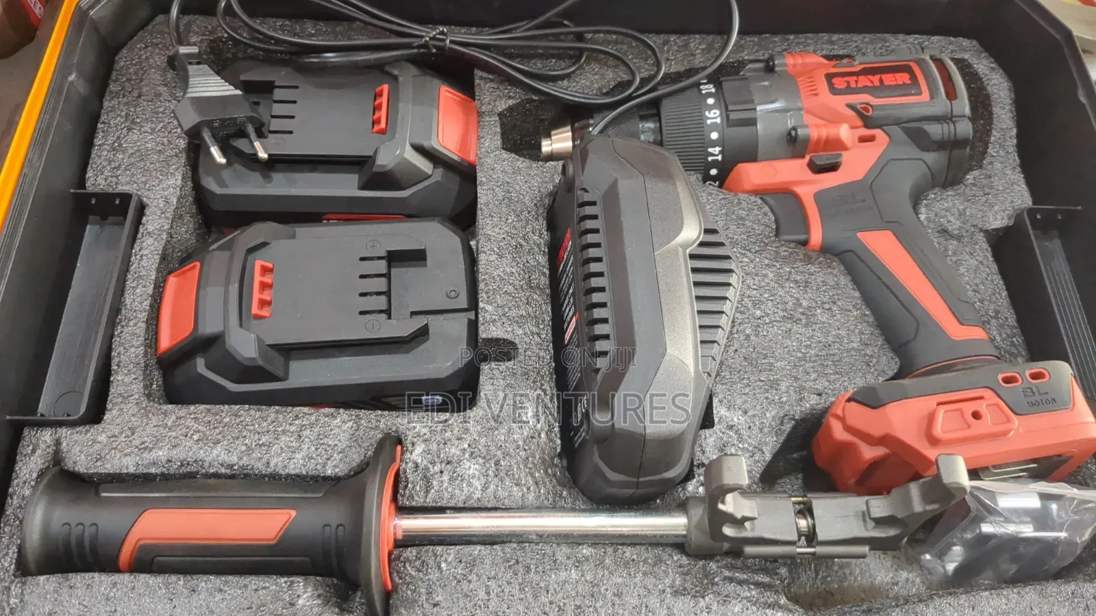 Stayer 150nm Brushless Impact Drill 18v 2ah With Safety Features