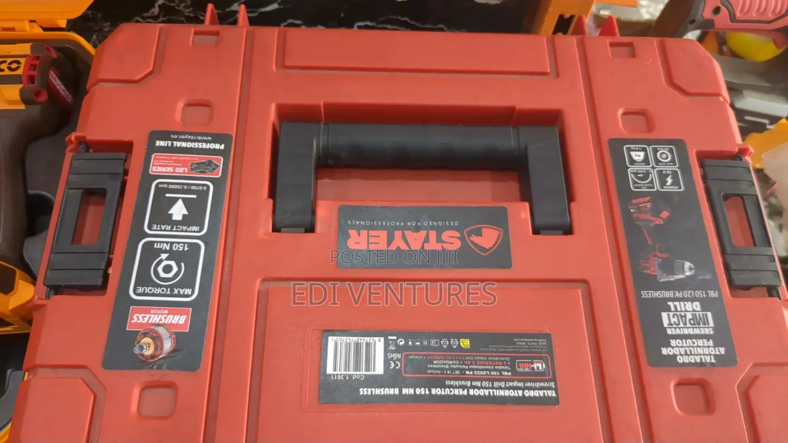 Stayer 150nm Brushless Impact Drill 18v 2ah With Safety Features