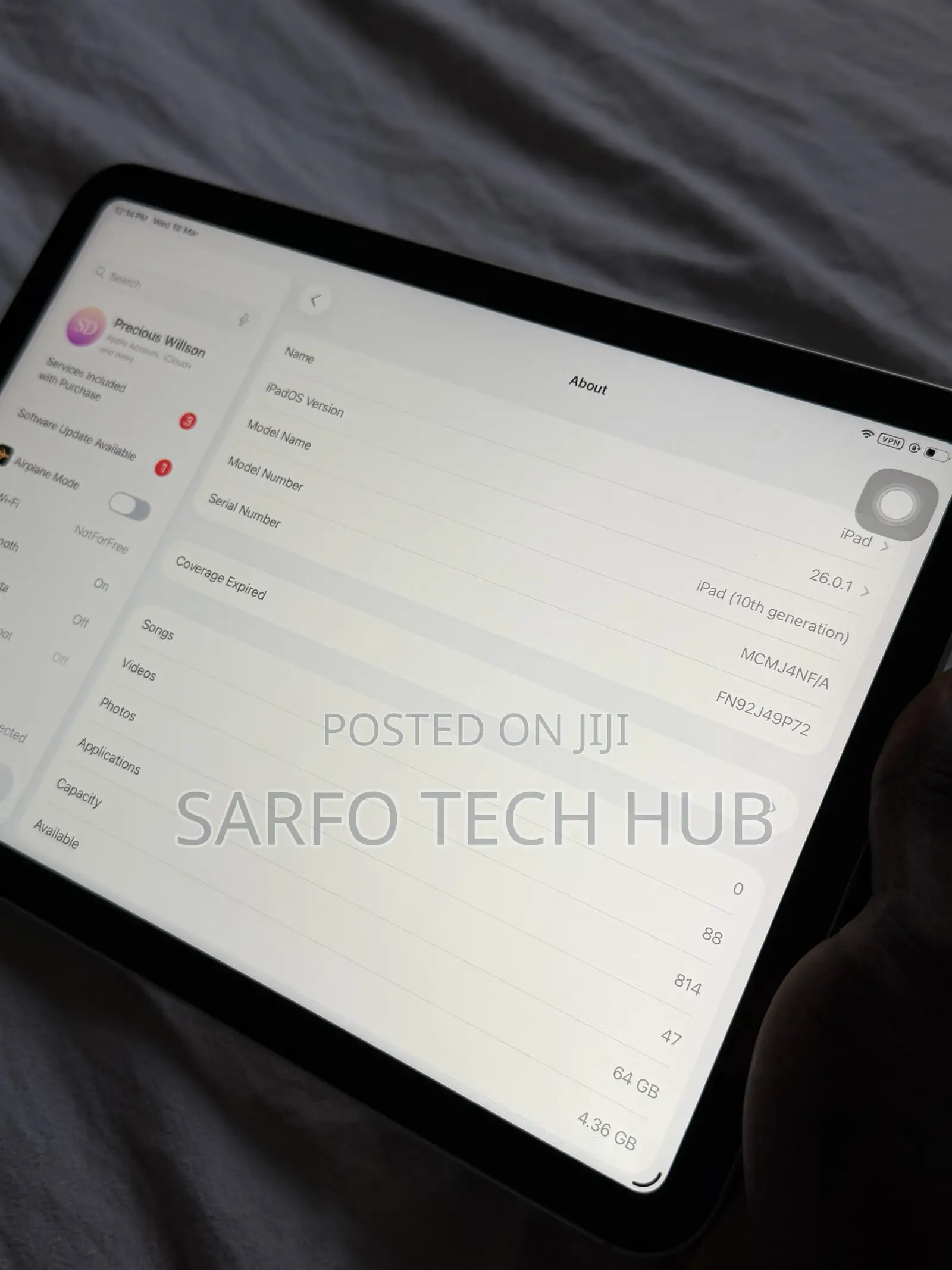Apple iPad (2022) 64 GB Silver