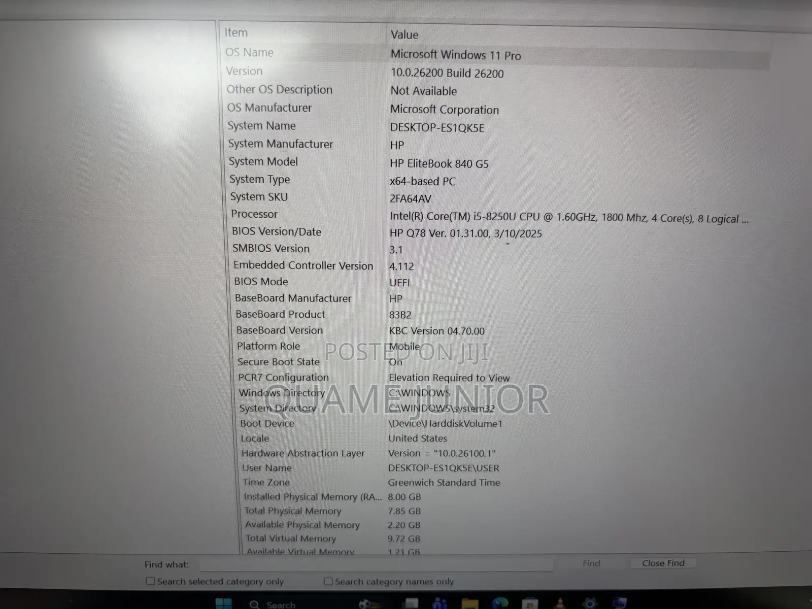 Laptop HP EliteBook 840 G6 8GB Intel Core i5 HDD 250GB