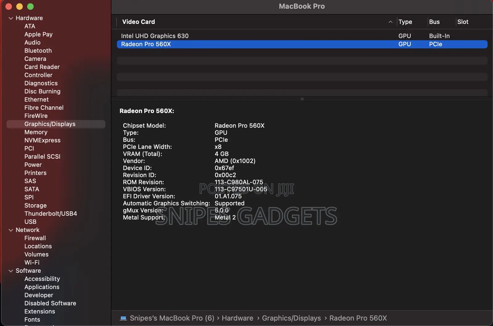 Laptop Apple MacBook 2018 16GB Intel Core i7 SSD 512GB