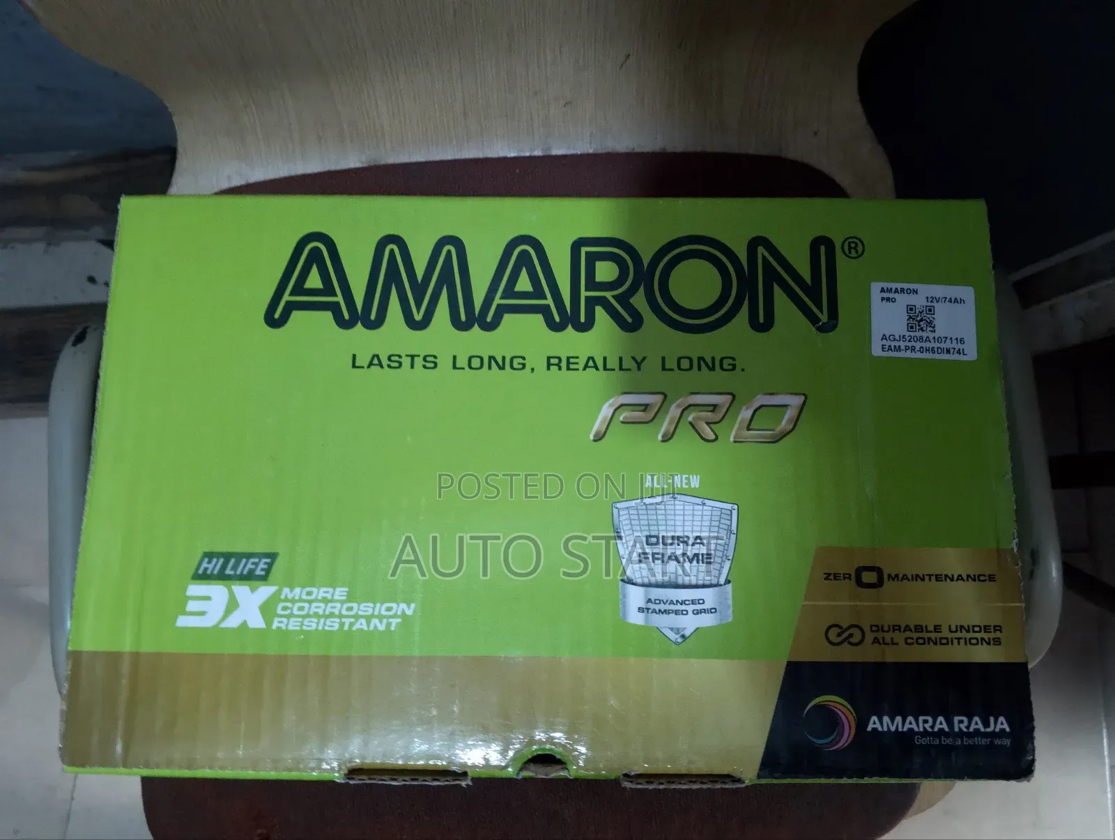 Amaron 15 Plate /74ah + Free Delivery Within Accra