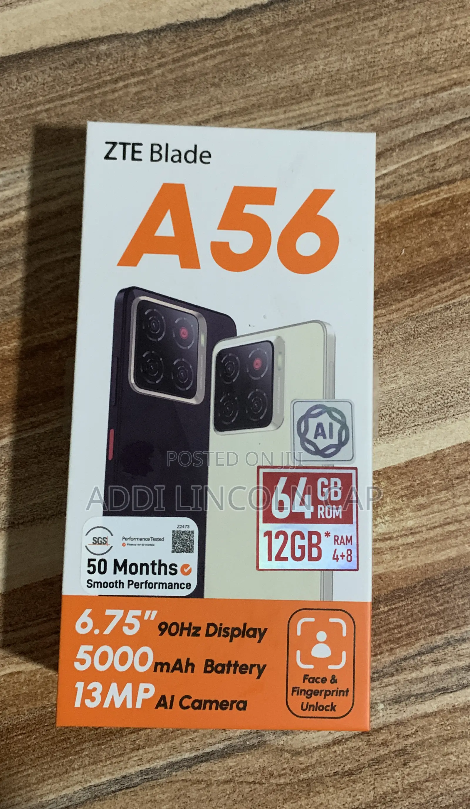 New ZTE Blade A56 128 GB Black