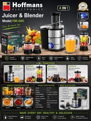 Hoffman Juicer Blender Hm-680