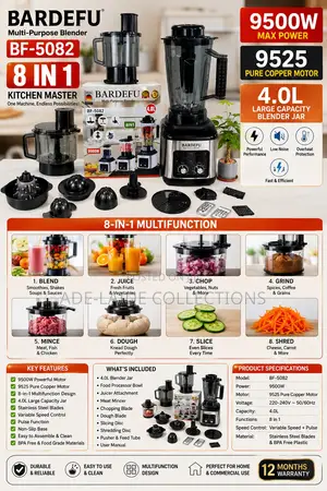 Bardefu Blender 5082- 8 In1 Pure Copper