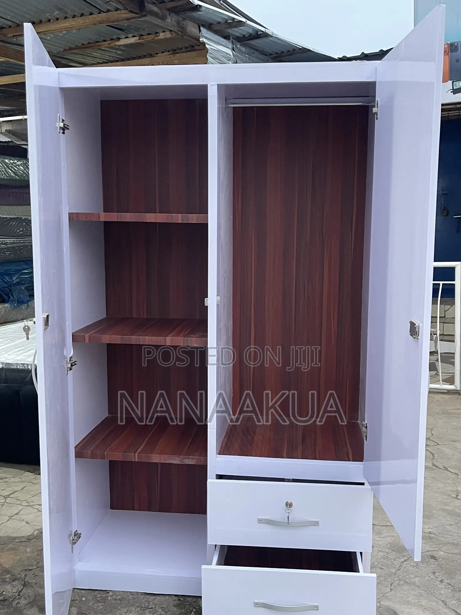 2in1 Wooden Wardrobe