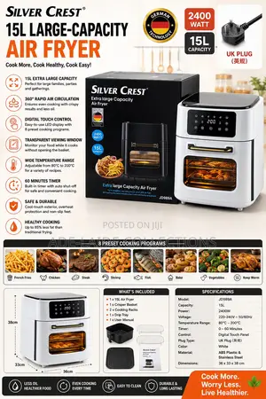 Silvercrest Air Fryer-15l