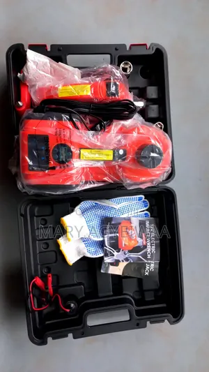 5-Ton Electric Hydraulic Car Jack Kit With Digital Display Wrench