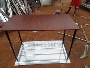 Strong Metal With Laminated Plywood Table
