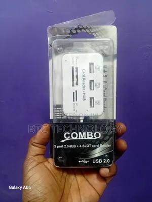 3in1 Combo Port 2.0 Hub + 4 Slot Card Reader