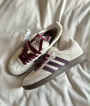 Original Adidas Samba OG White/Maroon