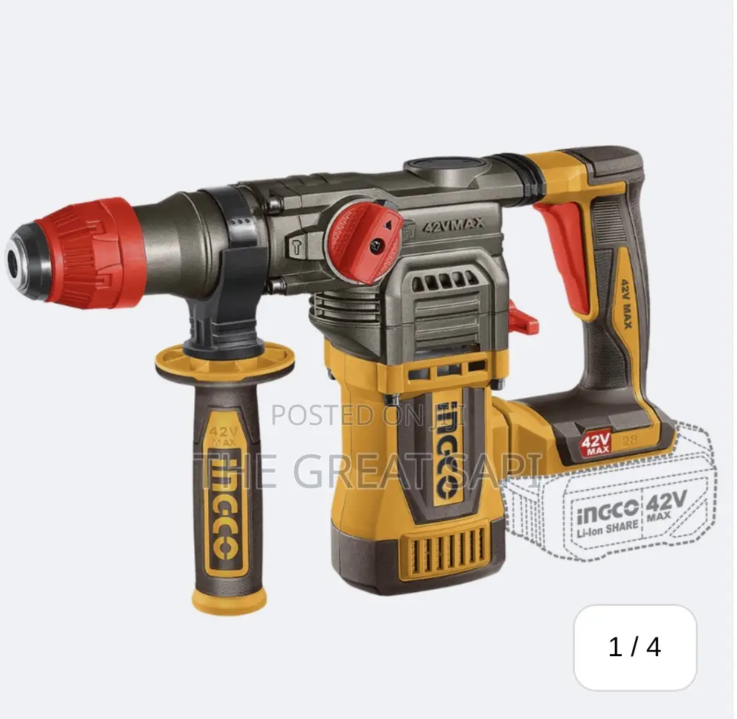 Ingco Lithium-Ion Cordless Rotary Hammer 42V