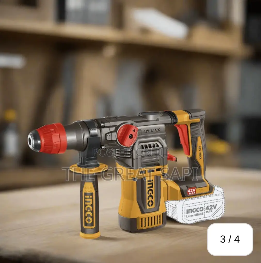 Ingco Lithium-Ion Cordless Rotary Hammer 42V