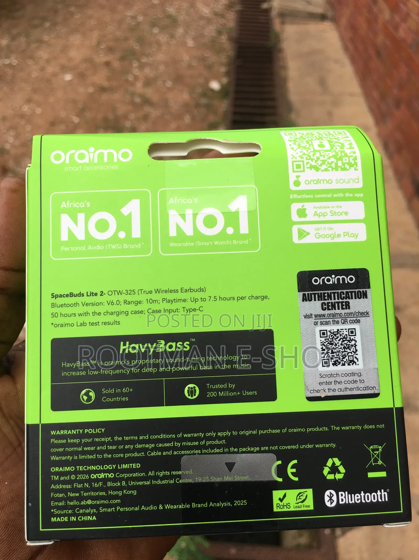 Oraimo Spacebuds Lites Immersive Portable True Wireless Earbuds