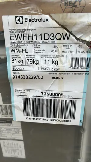 Electrolux 11kg Washing Machine Wash Dryer Vapor System