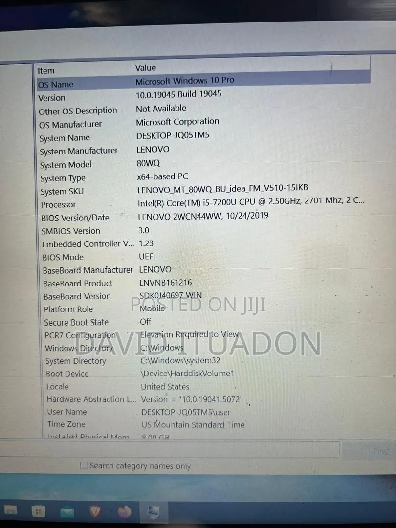 Laptop Lenovo V510 8GB Intel HDD+SSD 640GB