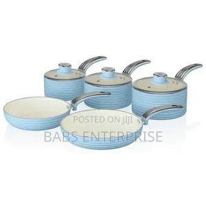Swan 5 Piece Retro Pan Set