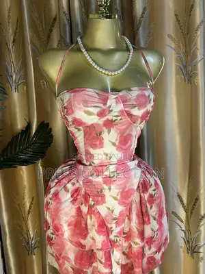 Rose Bloom Corset Bubble Mini Dress