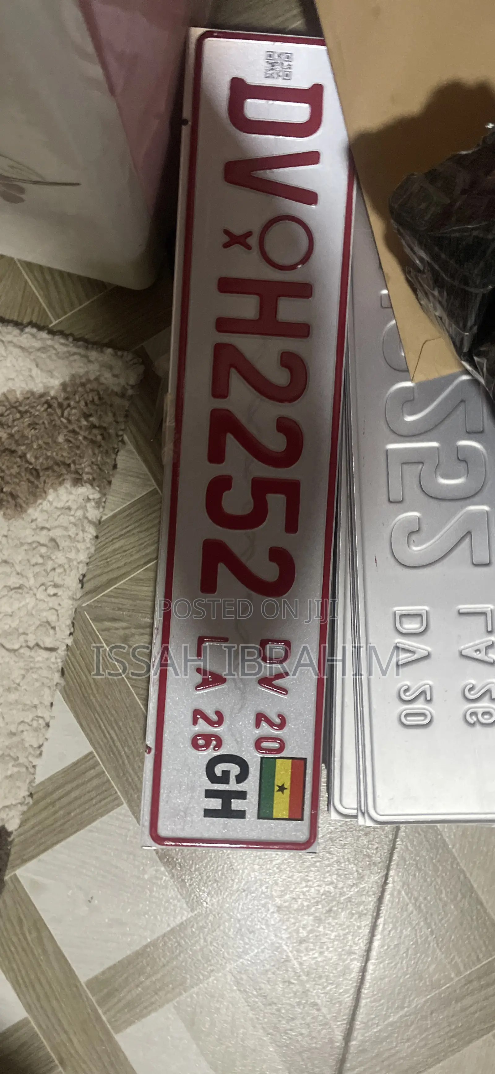 Original Dv Plate With a Year Insurance