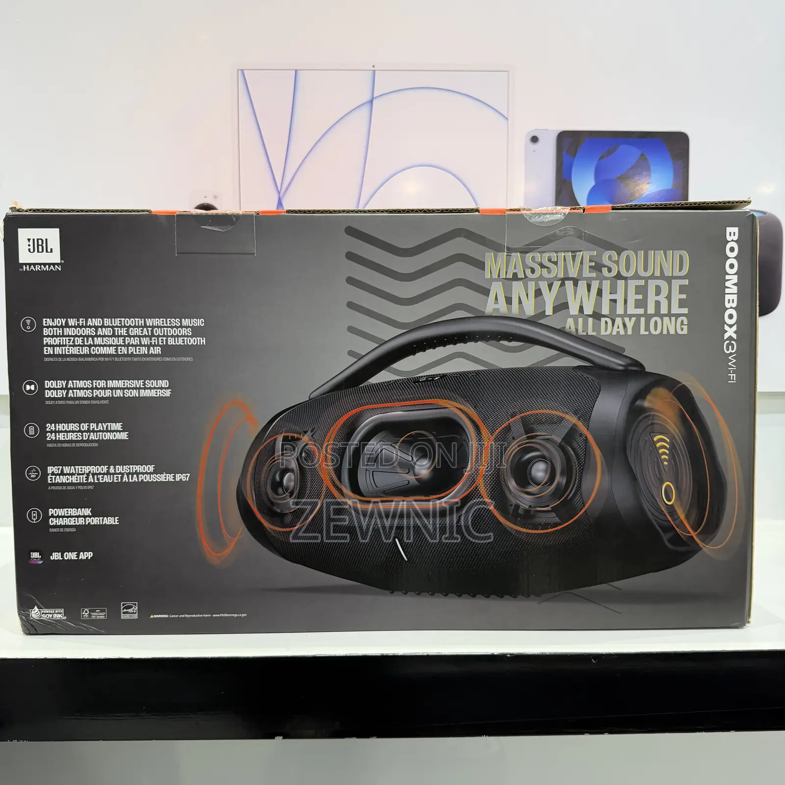 JBL Boombox 3 Wi-Fi Portable Bluetooth Speaker