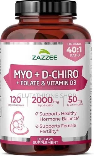 Zazzee Naturals Myo-Inositol + D-Chiro + Vitex