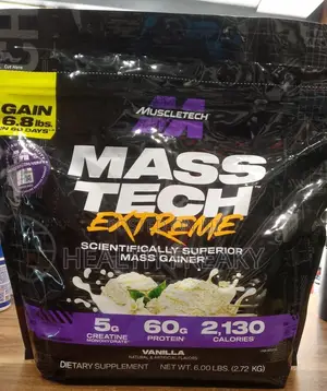 Masstech Extreme 2000 Mass Gainer Muscle Builder Weight Gainer Bulk Up