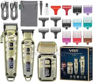 VGR Cordless Hair Clippers Men Beard Trimmer Electric