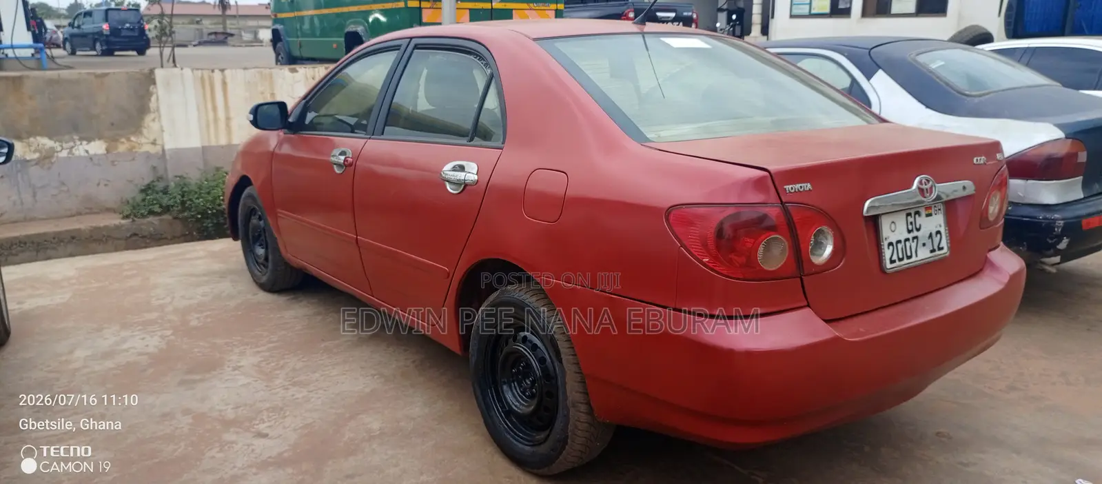 Toyota Corolla 2007 Red