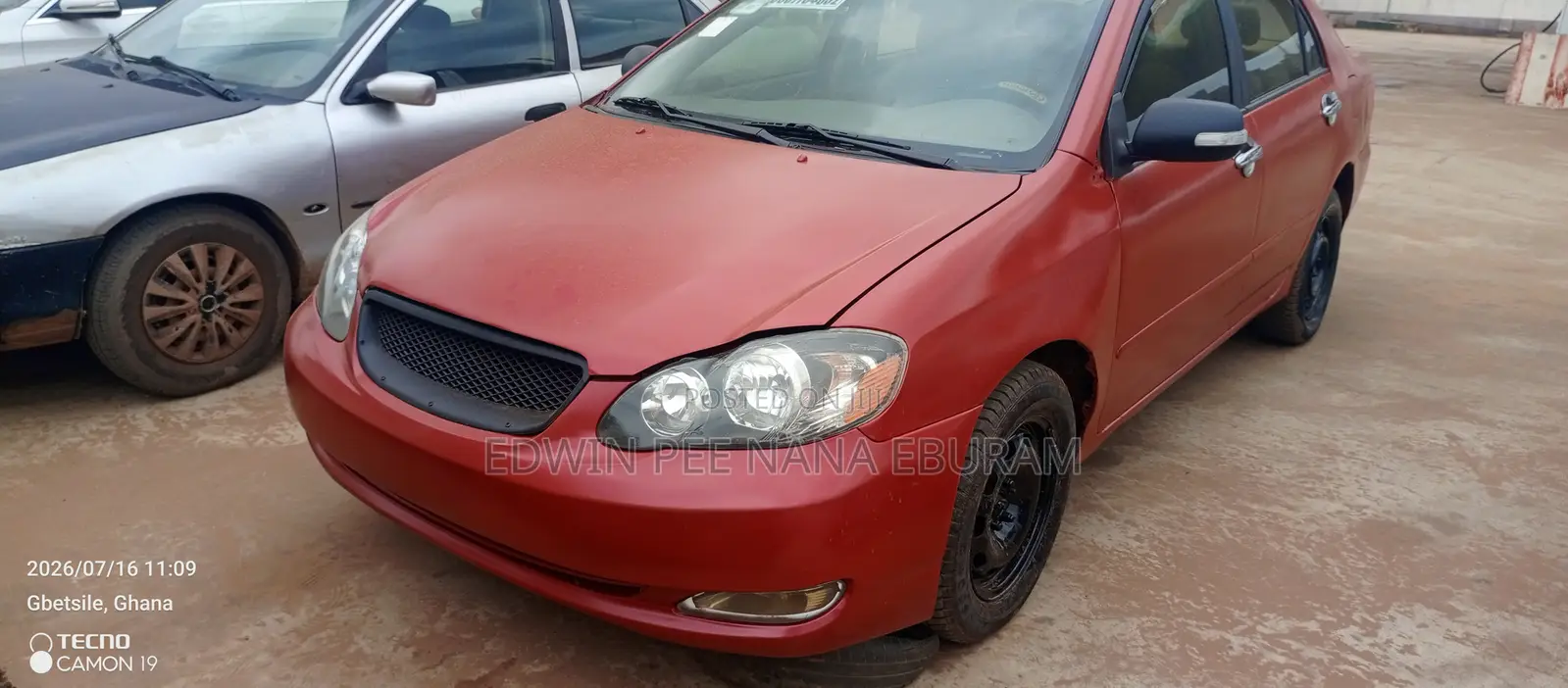 Toyota Corolla 2007 Red