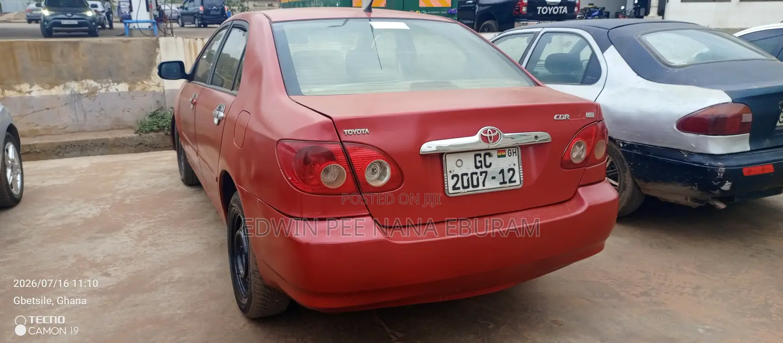 Toyota Corolla 2007 Red