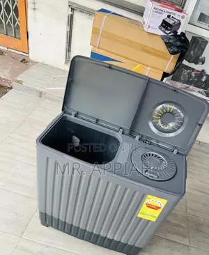 Super Durable Nasco 10kg Semi-Automatic Washing Machine(Gray) 