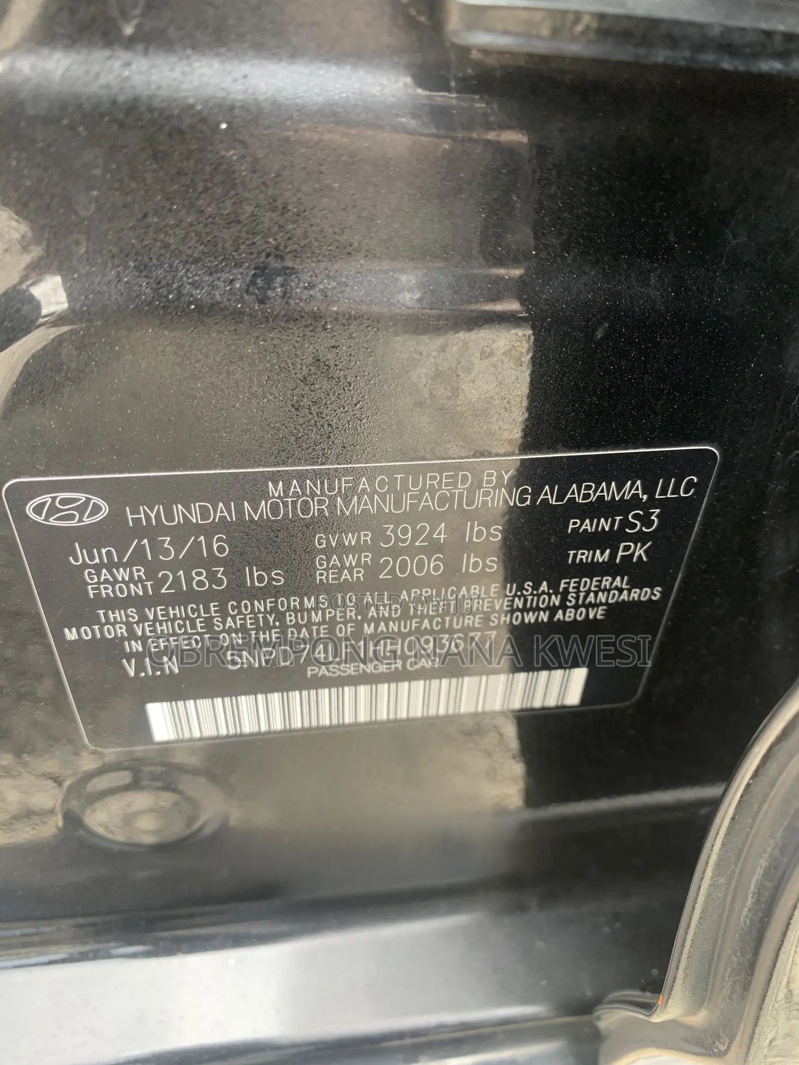 Hyundai Elantra 2018 Black