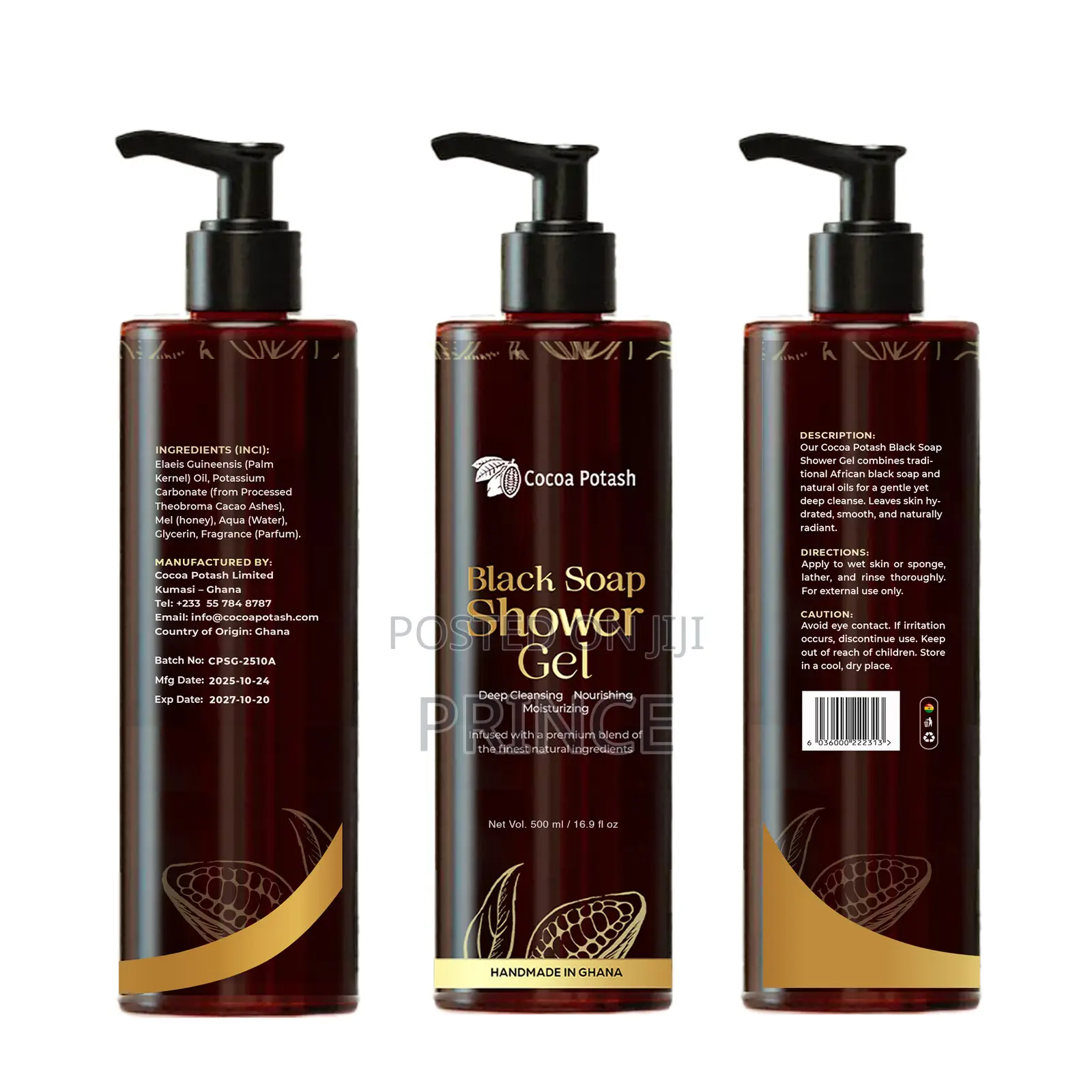 African Traditional Blacksoap Shower Gel