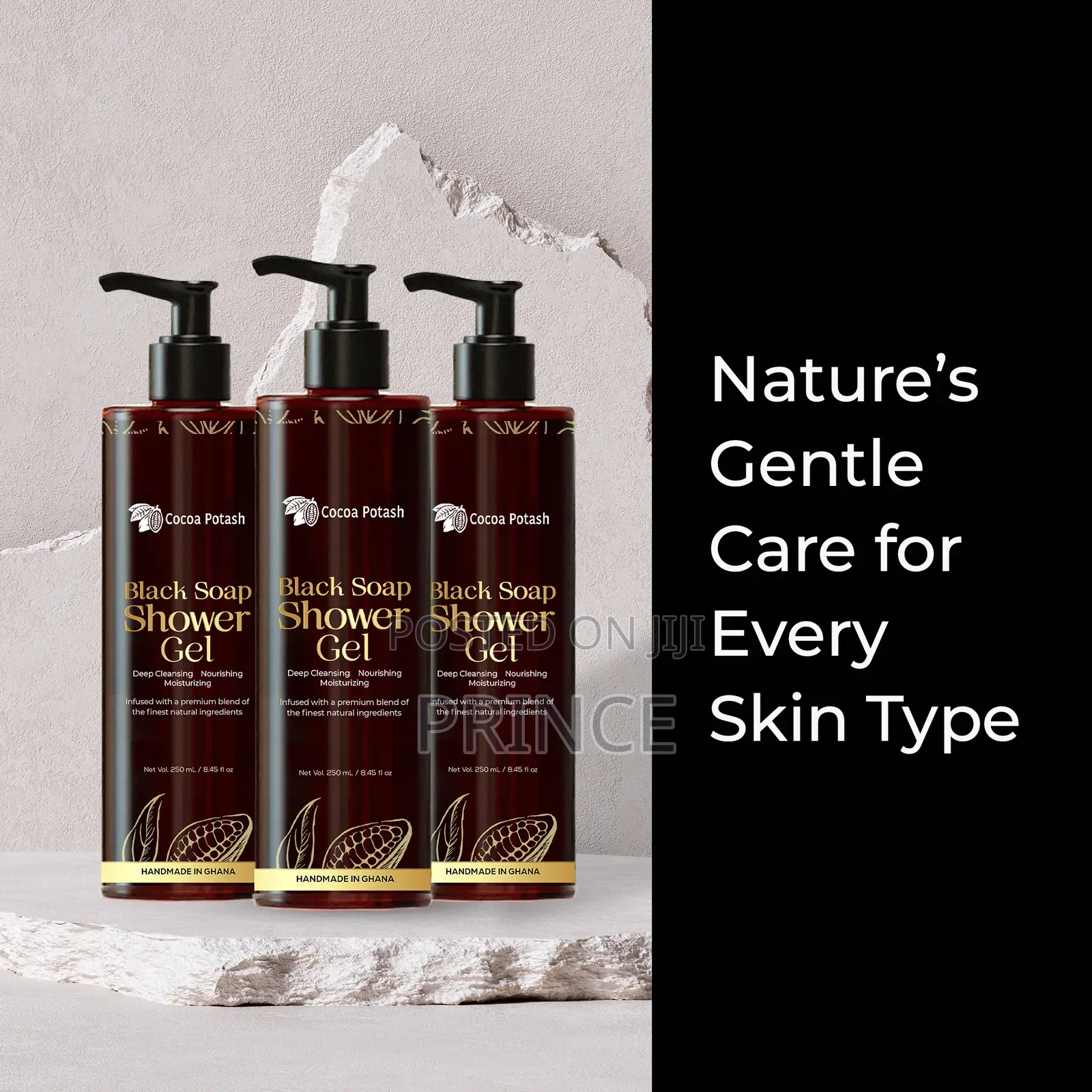 African Traditional Blacksoap Shower Gel