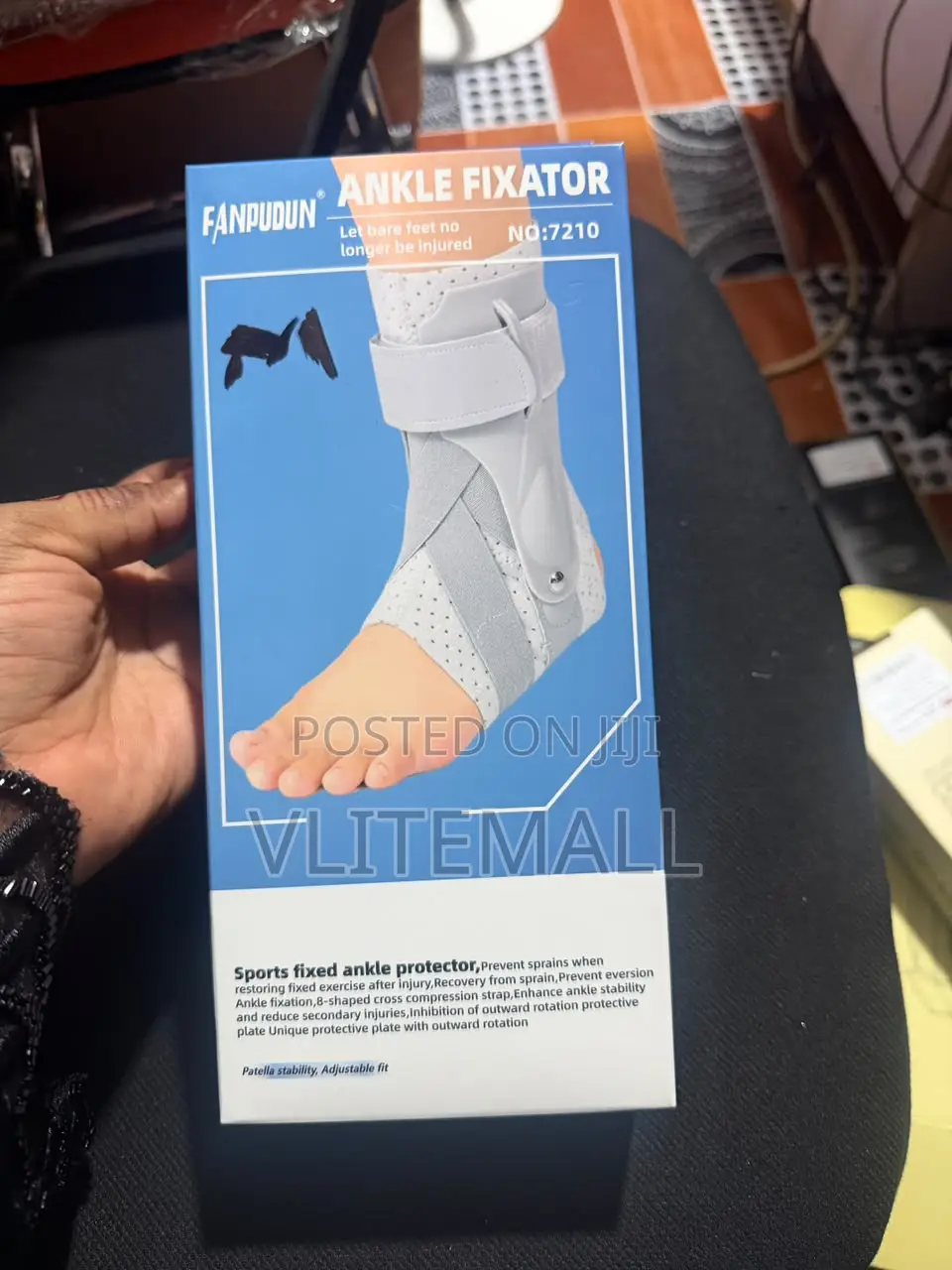 Fanpudun Ankle Fixator (Model: 7210), an Adjustable Brace