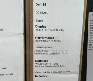 New Laptop Dell 16GB Intel Core i7 SSD 512GB