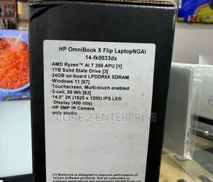 New Laptop HP OmniBook X Flip 14" 24GB AMD Ryzen 7 SSD 1T