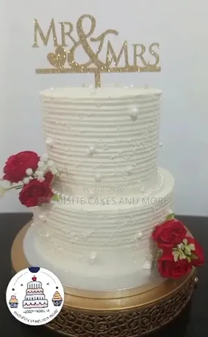 Simple Butter Icing Wedding Cake - Budget Friendly Wedding Cake