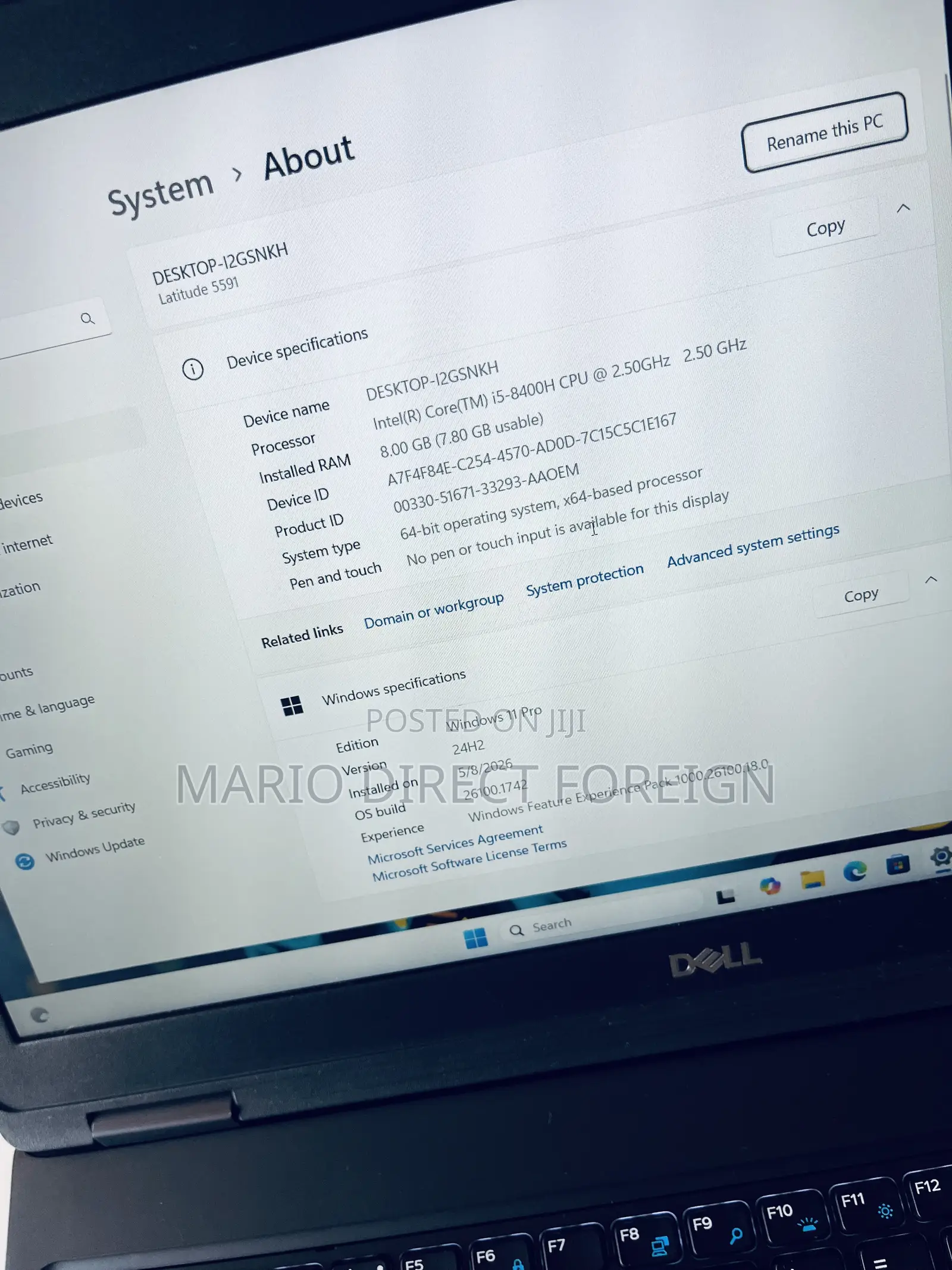 Laptop Dell Latitude 5591 16GB Intel Core i5 SSD 256GB